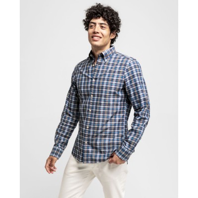 CAMISA XADREZ INDIGO TECH PREP™ 