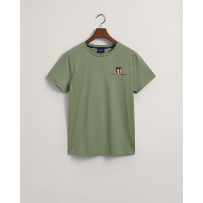 T-shirt bordada Archive Shield