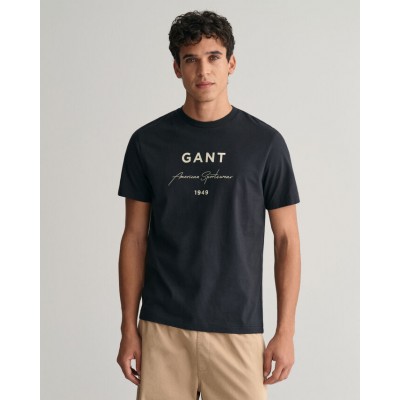 T-shirt com estampado GANT Script Graphic