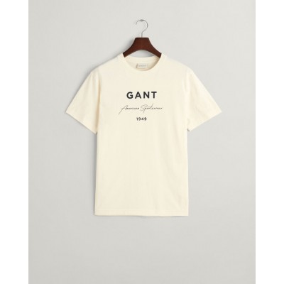 T-shirt com estampado GANT Script Graphic