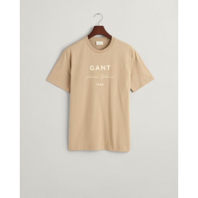 T-shirt com estampado GANT Script Graphic