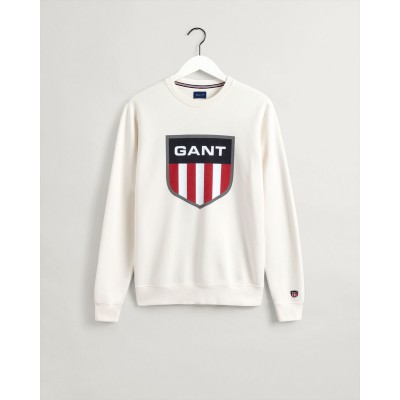 SWEATSHIRT COM DECOTE REDONDO RETRO SHIELD