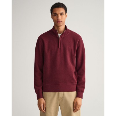Sweatshirt com meio fecho Sacker Rib