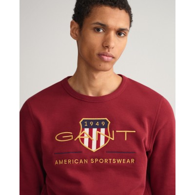 Sweatshirt com decote redondo Archive Shield