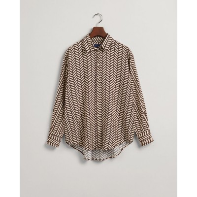 Camisa Geometric relaxed fit