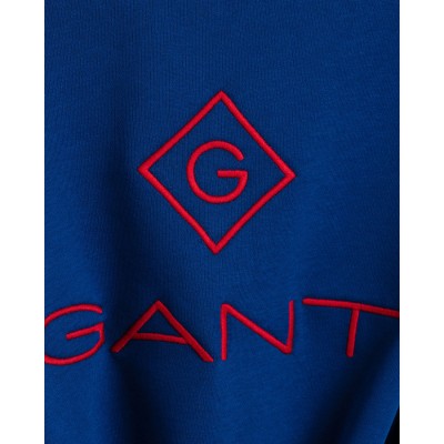 SWEATSHIRT COM DECOTE REDONDO LOGO COLORIDO