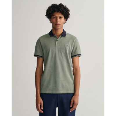 Polo em piqué Oxford em 4 cores