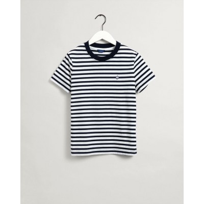 T-shirt às riscas Icon G
