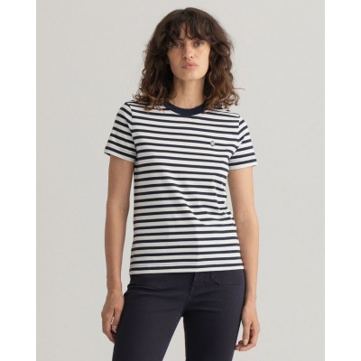 T-shirt às riscas Icon G