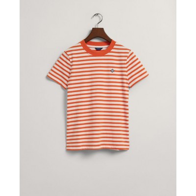 T-shirt às riscas Icon G