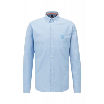 CAMISA SLIM-FIT EM ALGODÃO OXFORD COM ELASTANO