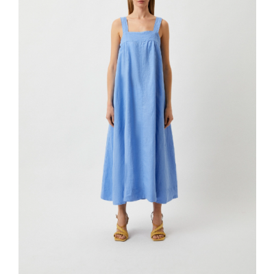 VESTIDO COMPRIDO DESCONTRAÍDO EM LINHO