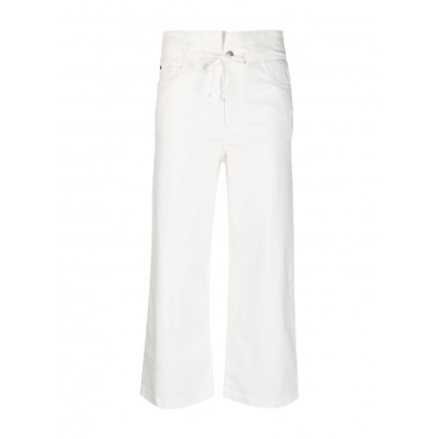 JEANS RELAXED-FIT DE CINTURA ALTA EM DENIM DE ALGODÃO