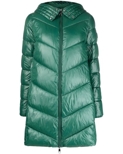 REGULAR FIT PADDED JACKET IN SHINY WATER REPELLENT FABRIC