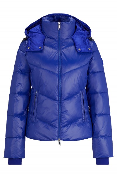 WATER REPELLENT PADDED JACKET IN SHINY MATERIAL