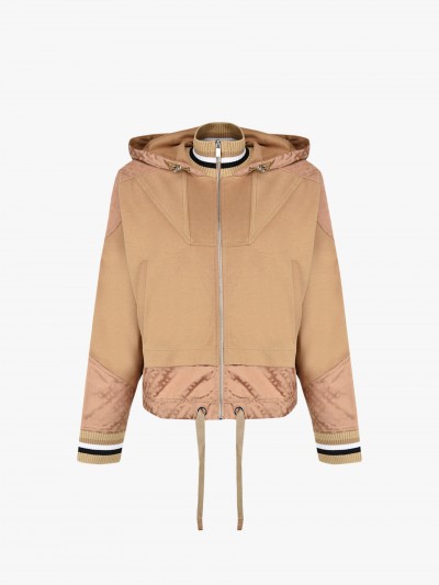 OVERSIZE FIT COTTON HOODED JACKET