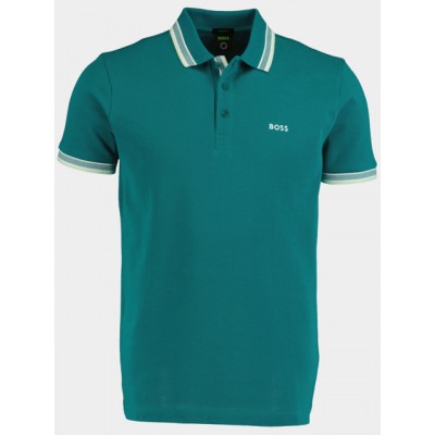 ORGANIC-COTTON POLO SHIRT WITH CURVED LOGO