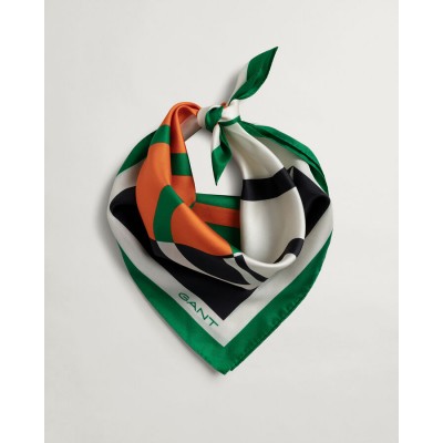 Icon G Colorblock Silk Scarf