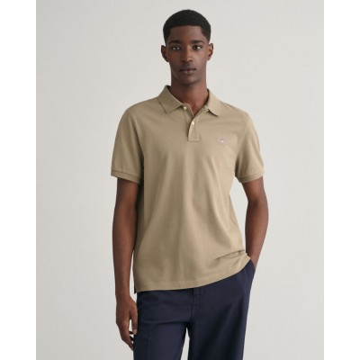 Shield regular fit cotton piqué polo