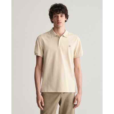 Shield regular fit cotton piqué polo