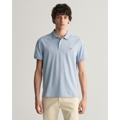 Shield regular fit cotton piqué polo