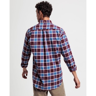 Regular Fit Winter Twill Plaid Shirt