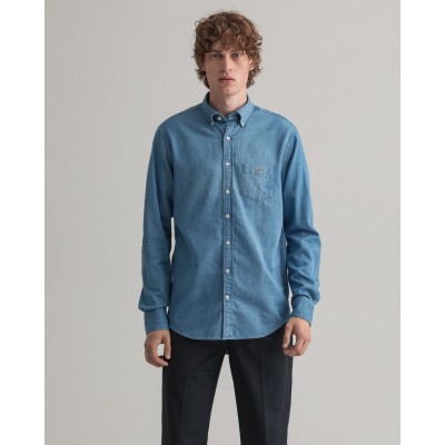 Regular Fit Indigo Shirt