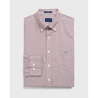 Regular Fit Banker Stripe Broadcloth Shirt