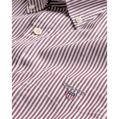 Regular Fit Banker Stripe Broadcloth Shirt