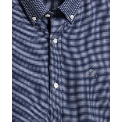 SLIM FIT MELANGE DOBBY SHIRT