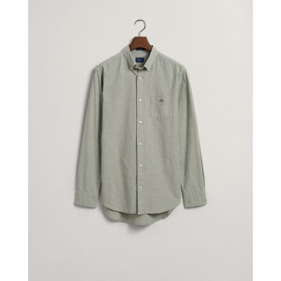 Regular Fit shirt in linen and cotton
