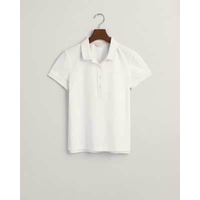 Piqué polo with contrasting collar