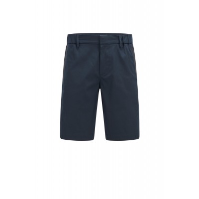 SLIM-FIT SHORTS IN COTTON-BLEND DOBBY