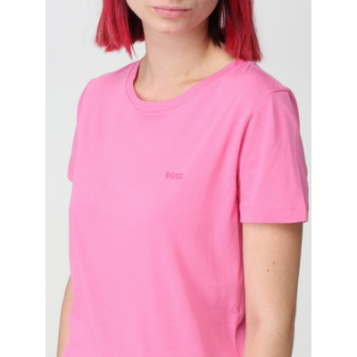 SLIM FIT T-SHIRT IN ORGANIC COTTON WITH LOGO IN THE SAME TONE