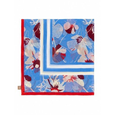 SEASONAL-PRINT SCARF IN MODAL AND COTTON