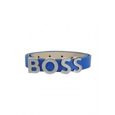 ITALIAN-LEATHER BELT WITH LOGO BUCKLE