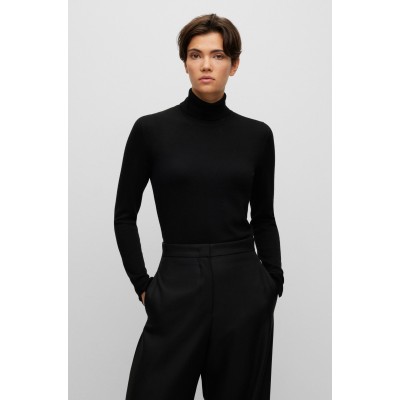 VIRGIN WOOL HIGH NECK SWEATER