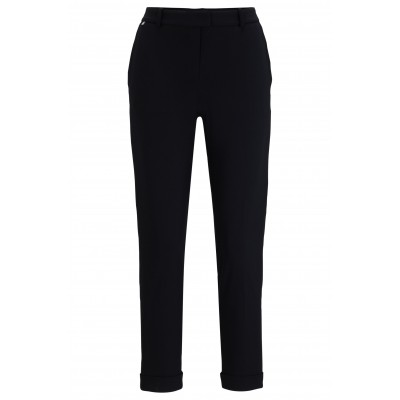 SLIM FIT TROUSERS CUT IN HIGH PERFORMANCE ELASTIC JERSEY