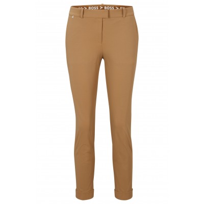 SLIM FIT TROUSERS CUT IN HIGH PERFORMANCE ELASTIC JERSEY