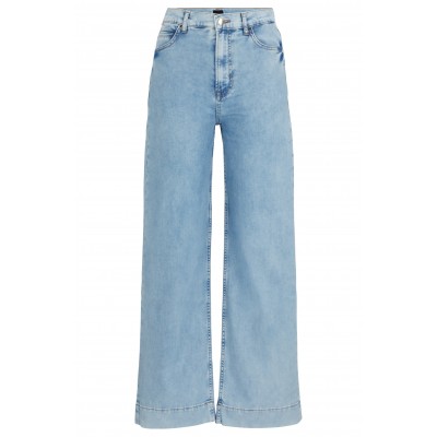 REGULAR FIT HIGH WAIST JEANS IN BLUE DENIM