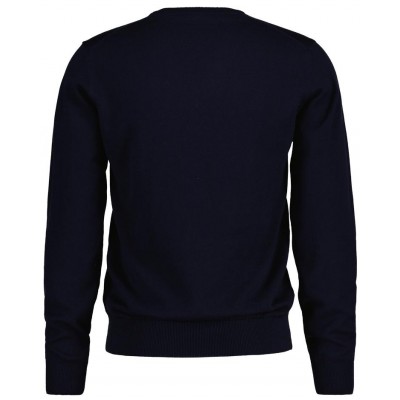 Cotton wool v-neck sweater