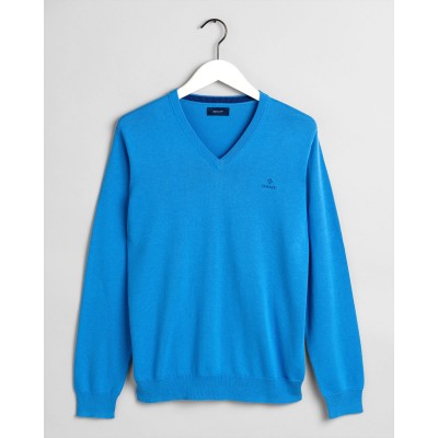 Sweatshirt com decote em V de algodão Classic